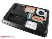 Die meisten Komponenten sind über den Boden zugänglich.