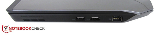 rechte Seite: 2x USB 3.0, RJ45-Port