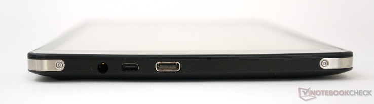 Oberseite: Kopfhörer, Micro-HDMI, USB 2.0 Typ-C