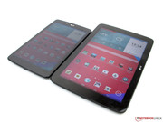 Im Vergleich zum G Pad 10.1 fällt die Helligkeit des Displays stark ab, wenn der Betrachtungswinkel flacher wird.