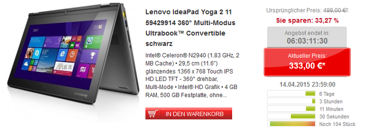 Lenovo Yoga 2 11