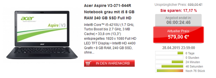 Acer Aspire V3-371-544R