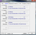Systeminfo CPUZ Cache