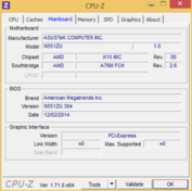 Systeminfo: CPU-Z Mainboard