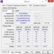 Systeminfo: CPU-Z SPD