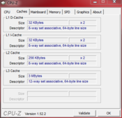 CPUZ Cache