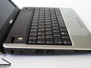 Das Dell Inspiron Mini 9 bietet eine vollwertige Tastatur mit allen bekannten Funktionen.