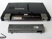 Dank verfügbarem 9-Zellen Hauptakku und externem Hochleistungsakku schafft das Latitude E6400 auch einen gesamten Arbeitstag ohne externe Stromversorgung zu überbrücken.