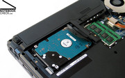 Bei der verbauten Festplatte kann man zwischen Modellen mit 5400 U/min und schnelleren 7200 U/min Modellen wählen.