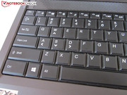 Das Vorserienmodell hatte eine US-Tastatur.