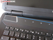 Die Flächen über dem Keyboard sind berührungsempfindlich.