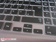 Die Pfeiltasten hätten ruhig größer sein dürfen.