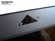 Die 2.0 Megapixel Webcam ist in einer Art Pyramidenform gehalten.