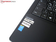 Dank Onkyo Speakern und Sound Blaster Software ist der Klang überraschend gut.