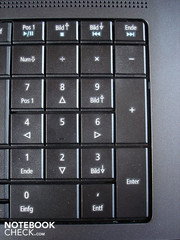 Keine Überraschung: Die Tastatur enthält einen Nummernblock.