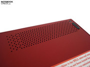 Die beiden Lautsprecher verbergen sich auf der Unterseite.