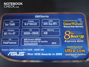 Notebookdetails: Ein Core 2 Duo T9400 und eine GeForce GTX 260M sorgen für außerordentliche Leistungswerte