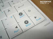 Die Pfeiltasten besitzen eine passable Größe