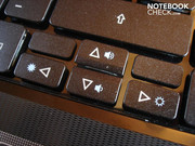 Die Pfeiltasten sind unangenehm klein geraten