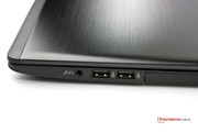 Der Audio-Port und zwei USB-2.0-Anschlüsse.