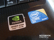 Eine Nvidia Geforce G 102M mit 512 MByte DDR2-VRAM und ein Intel Core 2 Duo T6400 werkeln im K50IN