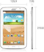 Das Note 8.0 misst in der Displaydiagonale  8 Zoll und