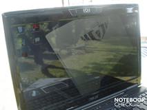 Außeneinsatz des Asus G60VX (maximale Helligkeit)