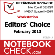Award HP EliteBook 8770w DreamColor
