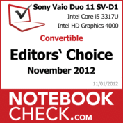 Award Sony Vaio Duo 11 SV-D1121X9EB