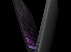 Die beleuchtete Tastatur des Eve V kann via Pins oder Bluetooth mit dem Tablet verbunden sein.