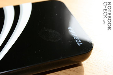 Jedoch anfällig für Fingerabdrücke