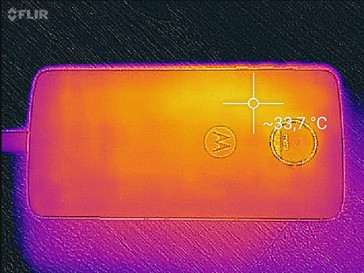 Wärmebild Moto Z Play Rückseite