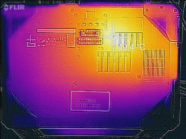 Wärmeentwicklung Unterseite (Leerlauf)