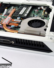 Mit Hilfe des Silent-Modes kann der Lüfter zum Verstummen gebracht, und das Notebook beinahe lautlos betrieben werden.