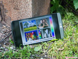 Im Schatten bleibt das LG G3 tadellos.