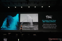 Auch eine Echtzeit Grafikdemo einer anspruchsvollen Wassersimulation durfte nicht fehlen.