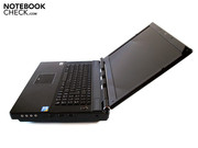 Der maximale Öffnungswinkel erweist sich als relativ dürftig.