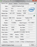 Systeminfo GPUZ Intel HD Graphics 3000