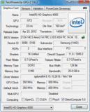 Systeminfo GPUZ HD 4000
