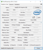 Systeminfo: GPU-Z Intel HD Graphics 520