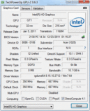 Systeminfo GPUZ Intel HD 2000
