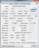 Systeminfo GPUZ Intel HD 3000