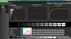 Graustufen nach der Kalibrierung