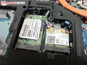 Links neben dem Funkmodul wartet der mSATA-Slot.
