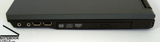 HP Compaq nx7400 Anschlüsse