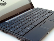 Punkten kann das HP Compaq Mini 701eg vor allem mit seiner großzügigen Tastatur.