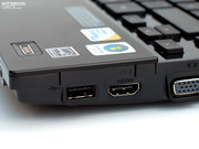 Highligt des Laptops ist in dieser Hinsicht der digitale HDMI Port zum Anschluss eines externen Monitors.