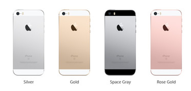 Das Apple iPhone SE erscheint in vier verschiedenen Farben (Bild: Apple)