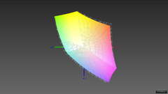Farbraumabdeckung sRGB: 92,8 Prozent