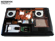 Alle wichtigen Komponenten sind zugänglich.